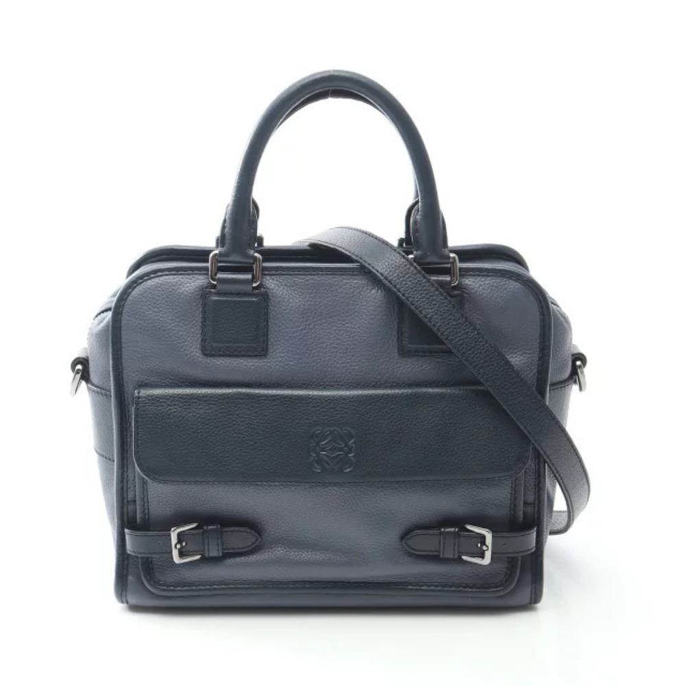 Loewe Cruz handbag leather navy blue